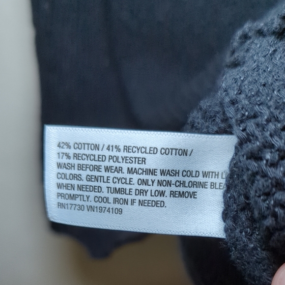 Art Class Crochet Black Tank Top Loose Knit Girls Size S 6/7 - Picture 3 of 5